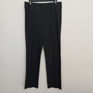CARIBBEAN JOE WOMENS GRAY STRETCH KNIT PULL ON PANTS SIZE SIZE M BUSINESS CASUAL